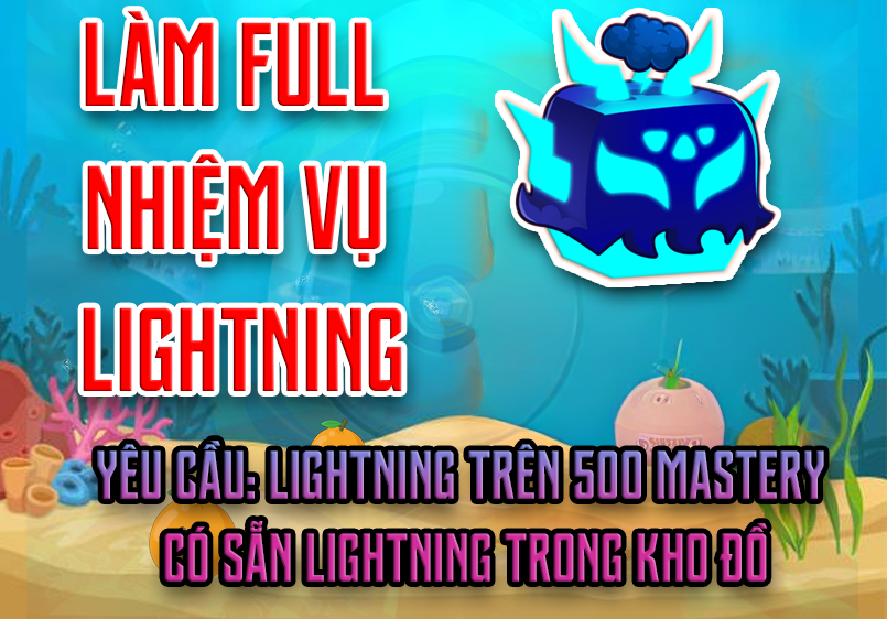 Làm Full Nhiệm Vụ Admin Panel Trái Lightning (Cày Thuê Blox Fruits)